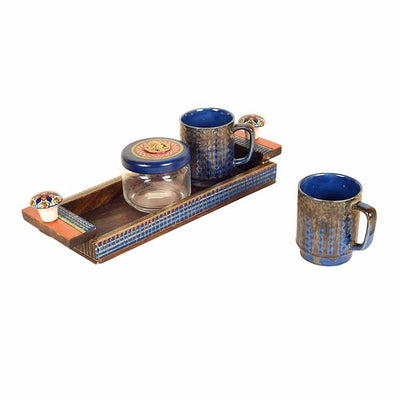 Azure Handcrafted Breakfast Set of 2 Cups and Jars - Dining & Kitchen - 5