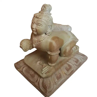 Stone Sculpture Bal Gopal Laddoo Gopal S-Stone-304
