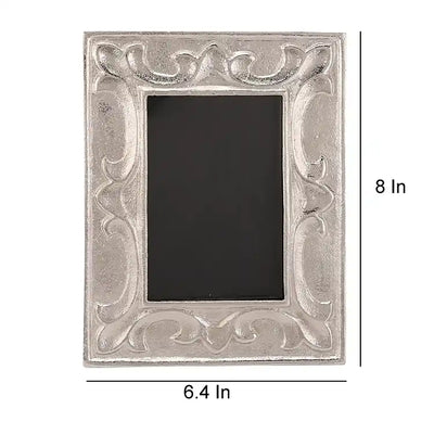 Leaf Pattern Photo Frame Silver Small Size- 52-884-21-1