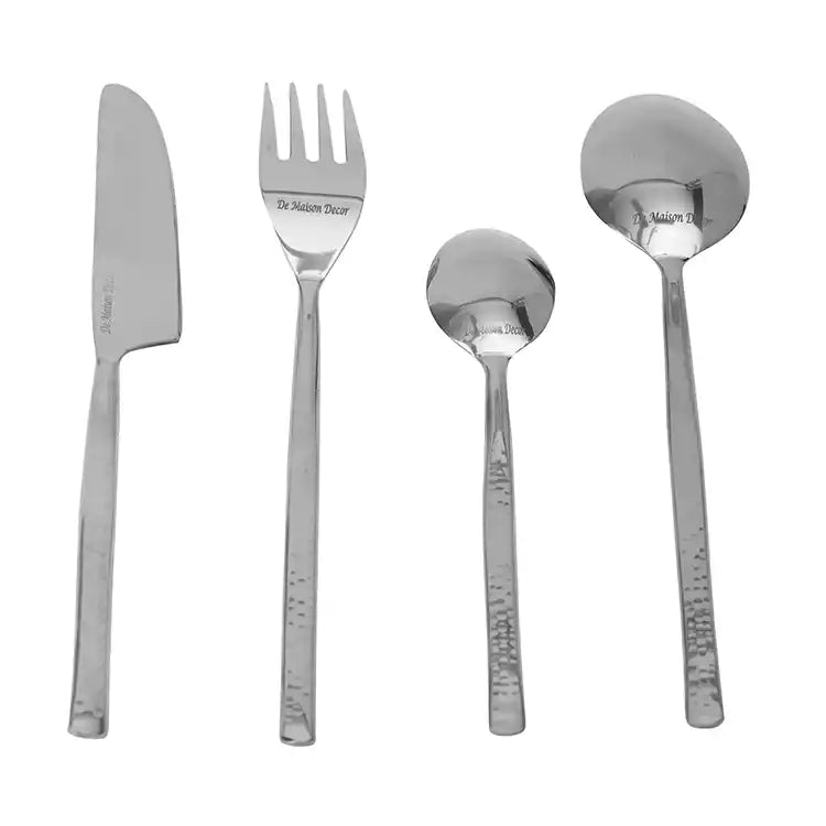 Artisan Dot Hammered Cutlery Set of 24 80-002-20 (24)