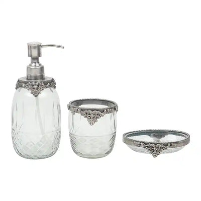 Regal Brass Accents Bathroom Set in Antique Silver Finish 80-052-19-1