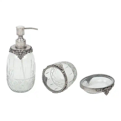 Regal Brass Accents Bathroom Set in Antique Silver Finish 80-052-19-1