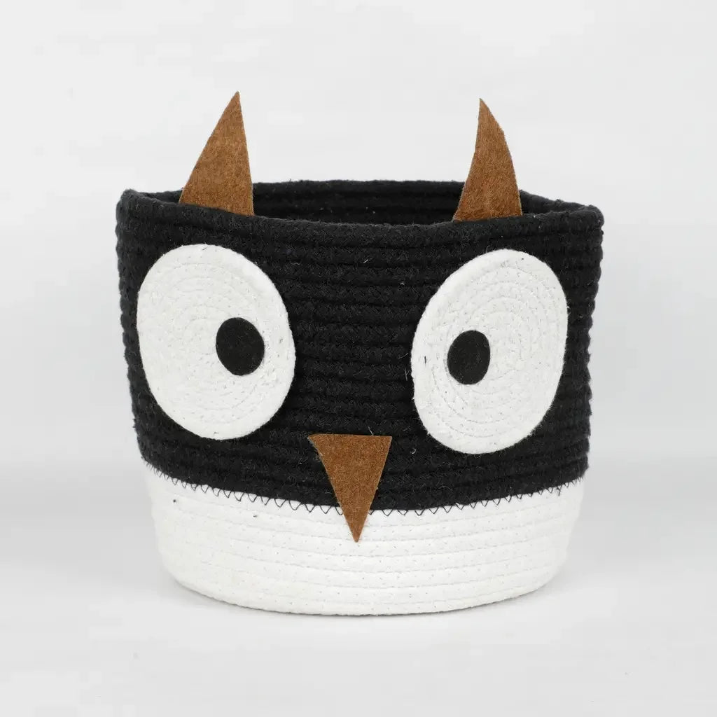 Owl Face Look Kids Basket - Storage & Utilities - 2