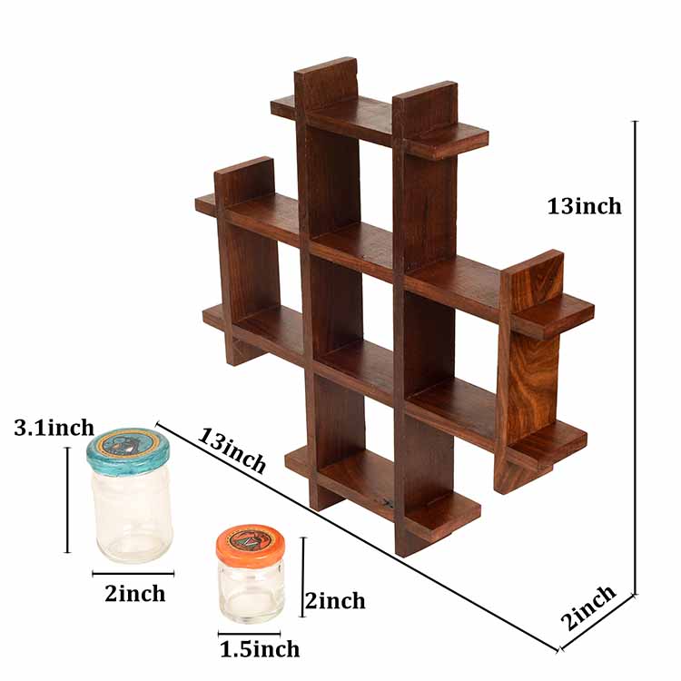 Spices Organizer For Wall Set of 8 (13x2x13") - Dining & Kitchen - 4