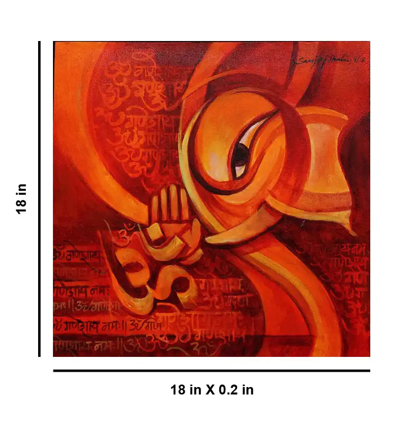 Ganesha Calligraphy 1 - Wall Decor - 3