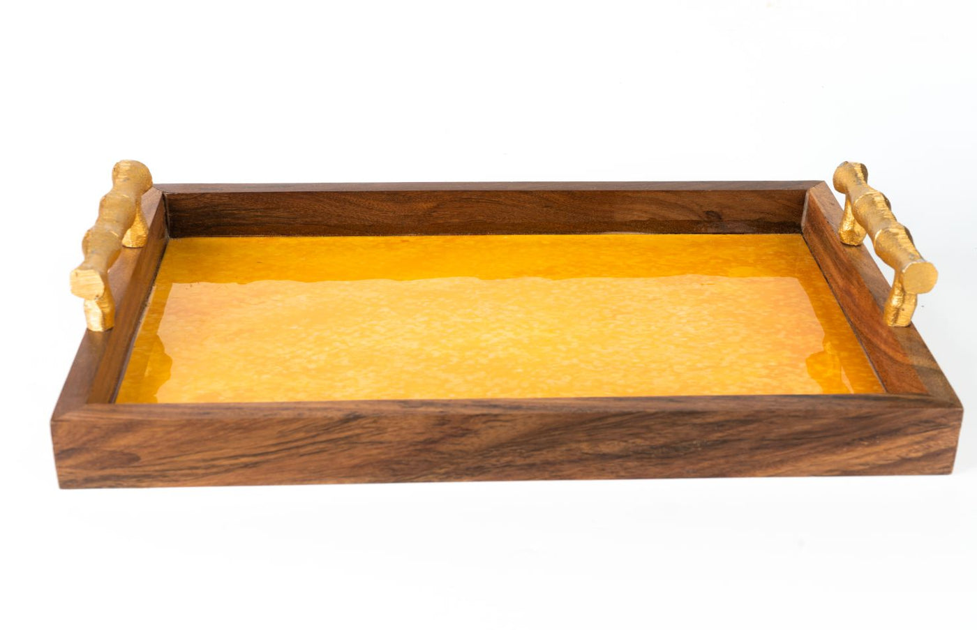 Wooden Tray - Water Colour Yellow - Dining & Kitchen - 2