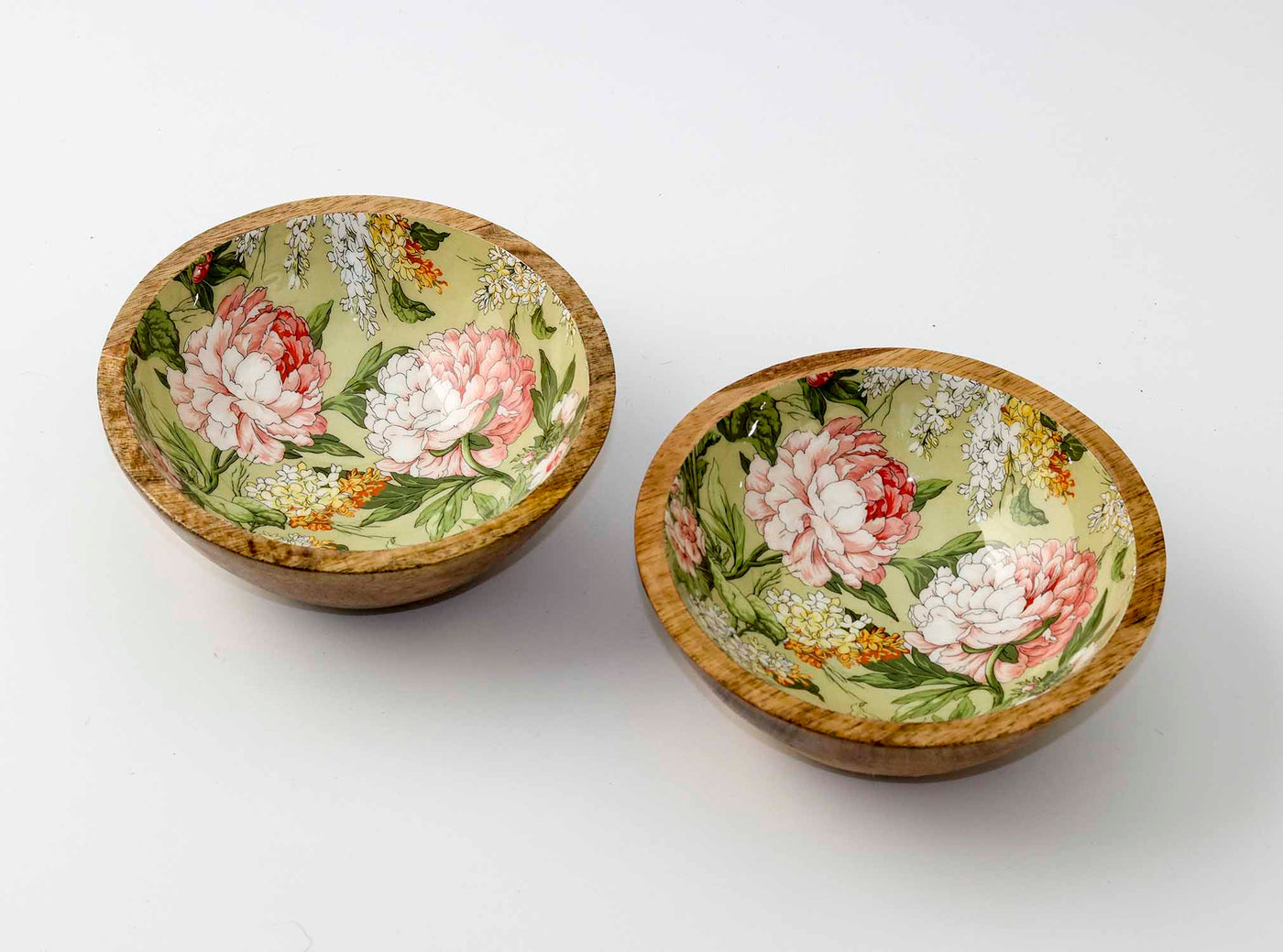 Floral Green Snack Bowl (Set of 2) - Dining & Kitchen - 2
