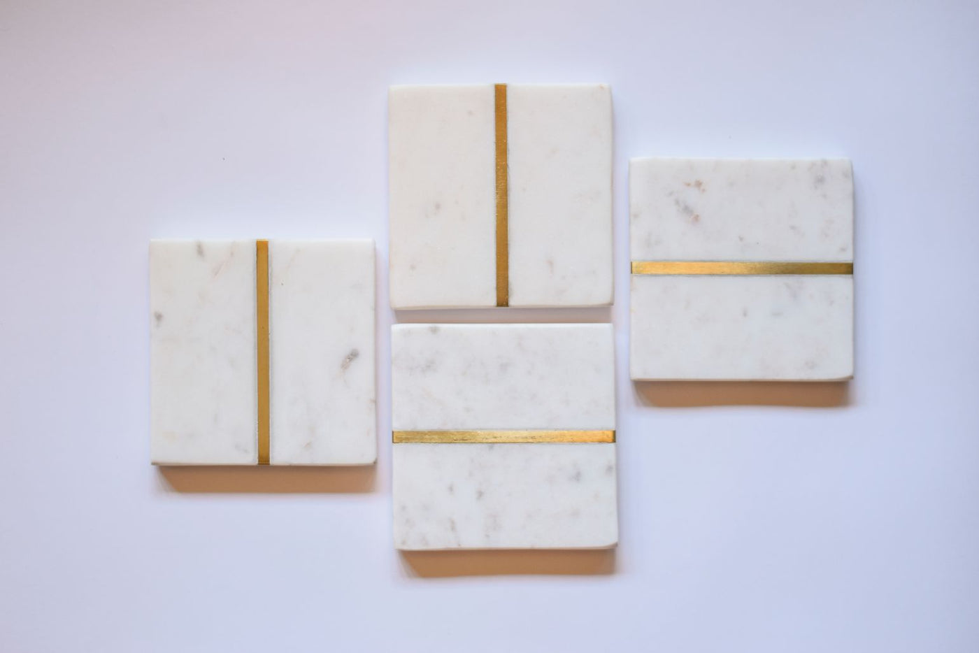 Coasters Marble Square White/Brass - Dining & Kitchen - 2