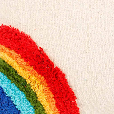 Tufted Cushion Cover Corner Curve Rainbow, Tassels - Decor & Living - 4