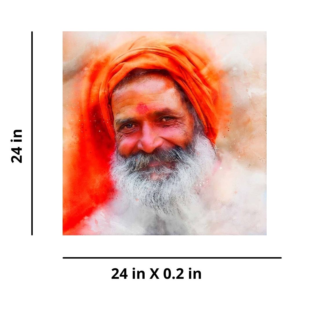 Portrait of a Sadhu - 4 (VK) - Wall Decor - 3