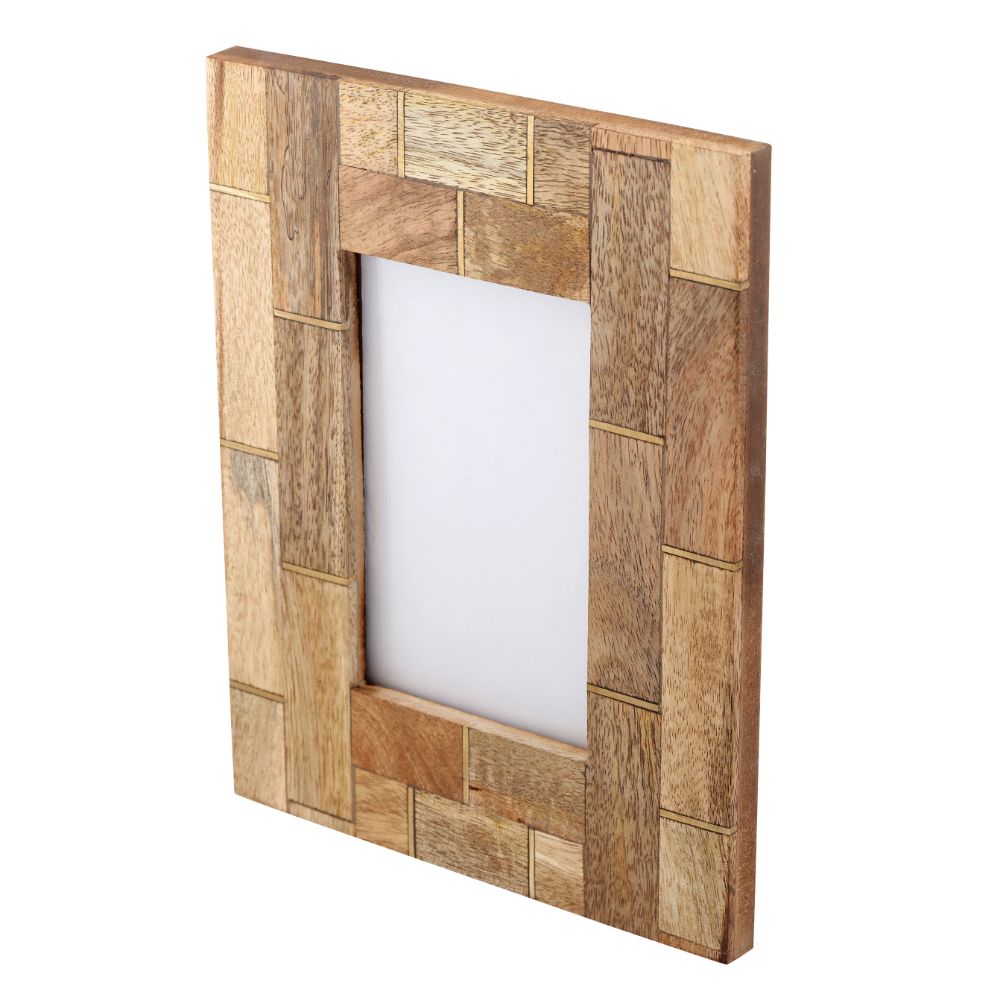 Photo Frame Wood Brass Inlay - Decor & Living - 3