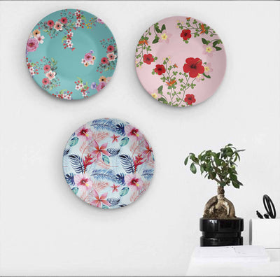 Rich Floral Beauty of Indian Decorative Wall Plates - Wall Decor - 1