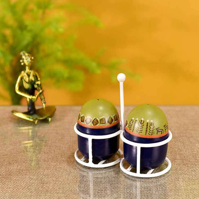 Oggy Salt n Pepper Dispensers with Metal Stand - Dining & Kitchen - 1
