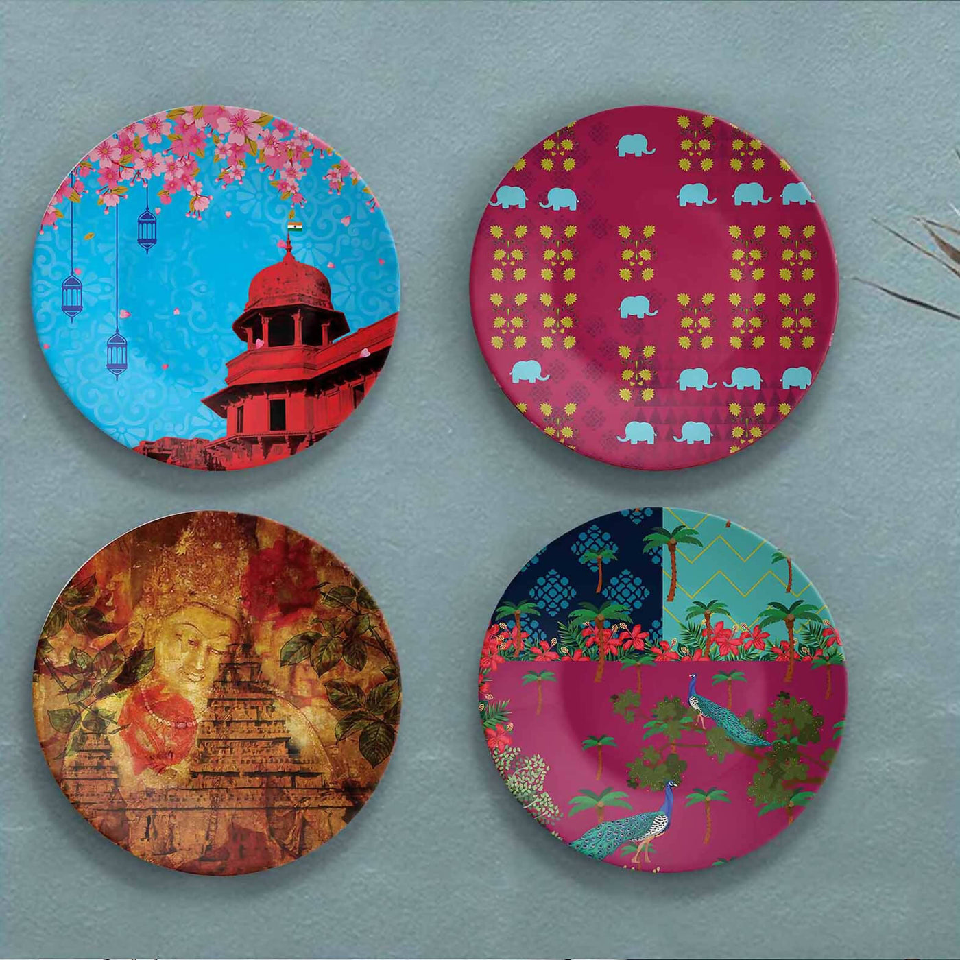 Indian Heritage Decorative Wall Plates - Wall Decor - 1
