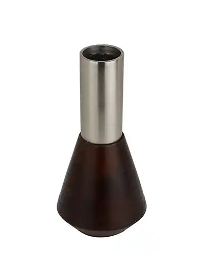 Pewter/Hm Wood Aluminium Deidra Table Vase- 52-346-25-1