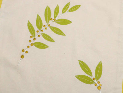 Embroided Lemon & Beige Cushion Covers - Set of 2 - Furnishing & Utilities - 4