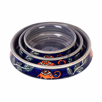 Morning Tuskers Flat Round Serving Bowls - Set of 3 - Dining & Kitchen - 2