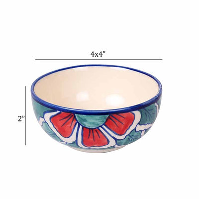 Flowers of Ecstasy Sweet Bowls, Arctic - Set of 4 - Dining & Kitchen - 4