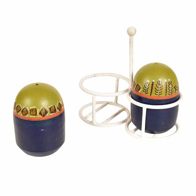 Oggy Salt n Pepper Dispensers with Metal Stand - Dining & Kitchen - 3