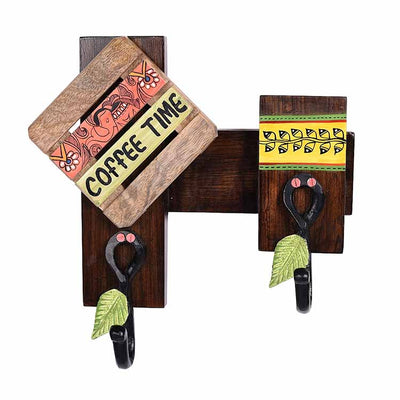 Cup Holder Handcrafted Wall Mounted & 2 Mugs - Set of 3 - Dining & Kitchen - 4