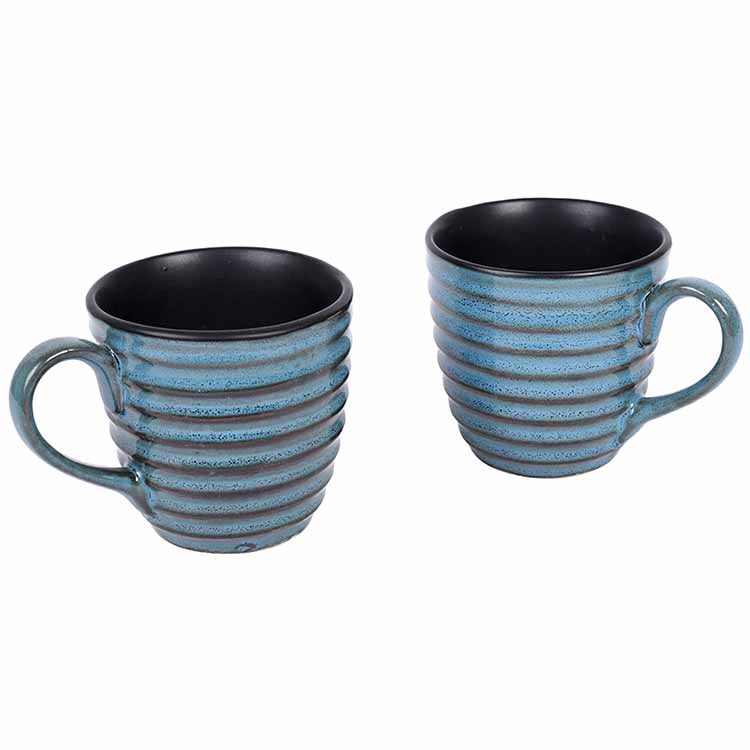 Cup Holder Handcrafted & 2 Mugs - Set of 3 - Dining & Kitchen - 4
