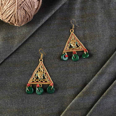 The Trinity Handcrafted Tribal Dhokra Earrings - Fashion & Lifestyle - 1