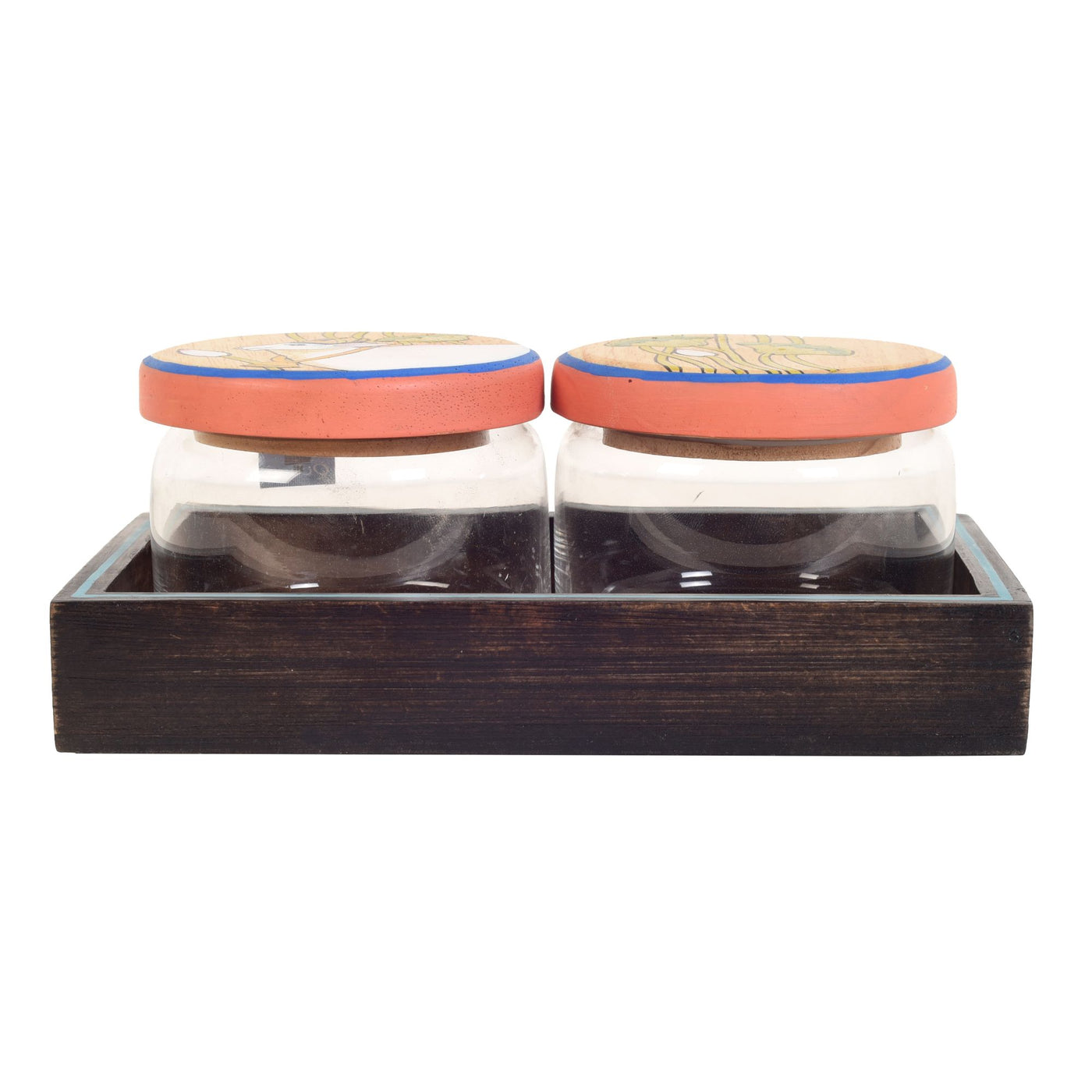 Pichhwai Leela Snacks Storage Jars - Set of 2 - Dining & Kitchen - 4