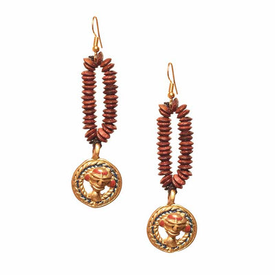 The Empress Loop Handcrafted Tribal Dhokra Earrings - Fashion & Lifestyle - 3