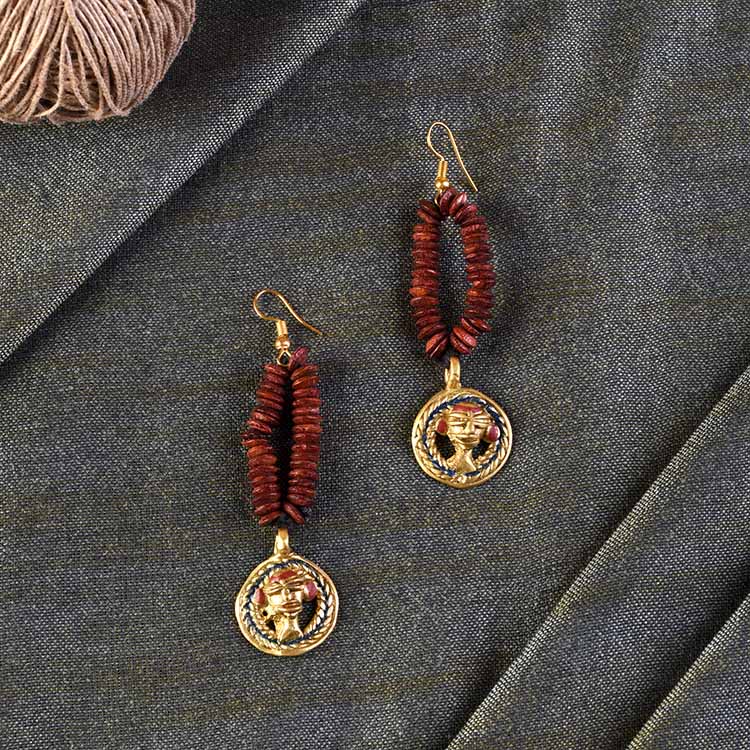 The Empress Loop Handcrafted Tribal Dhokra Earrings - Fashion & Lifestyle - 1