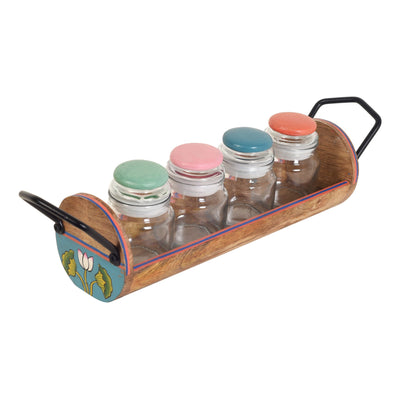 Pichhwai Leela Yankee Storage Jars - Set of 4 - Dining & Kitchen - 2