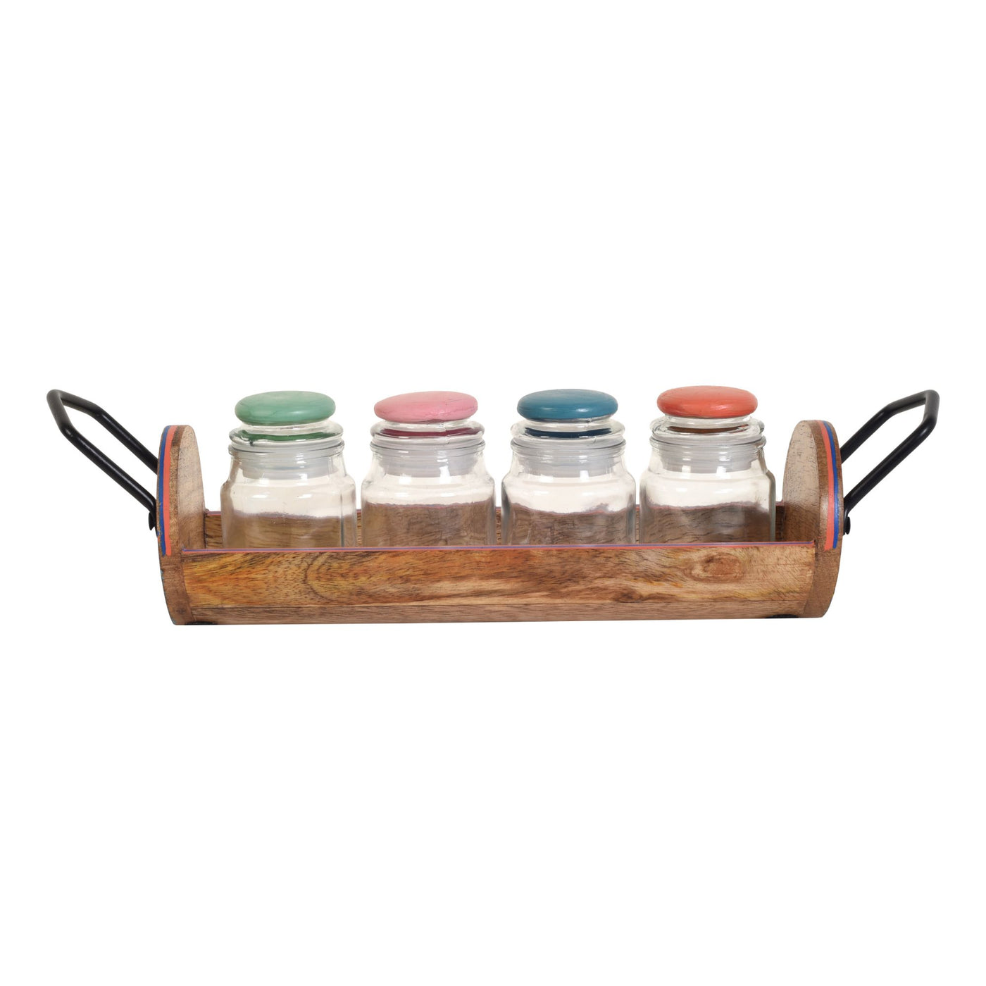 Pichhwai Leela Yankee Storage Jars - Set of 4 - Dining & Kitchen - 4