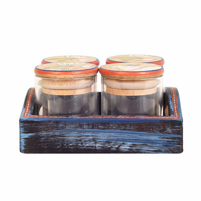 Pickkwai Nuts Storage Jars and Tray - Set of 4 - Dining & Kitchen - 4