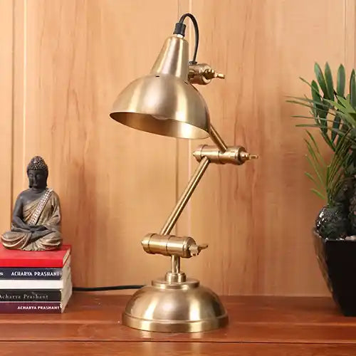 Shiny Gold Adjustable Iron Study Lamp-48-825-42-2
