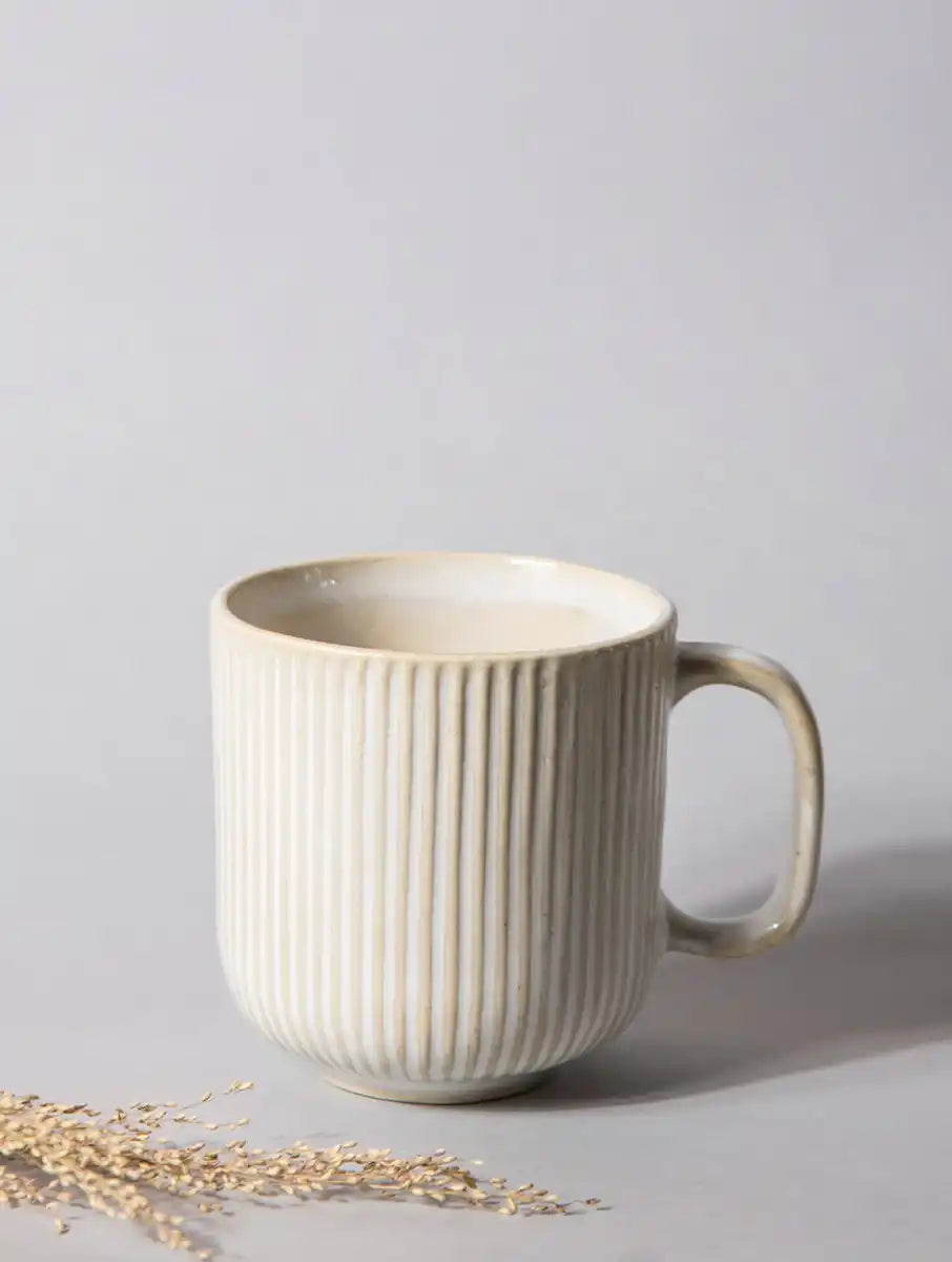 Striped Ivory Mug (Set of 2) - Dining & Kitchen - 3