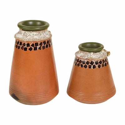 Coco-B Earthen Brown Jute Embellished Pots - Set of 2 - Decor & Living - 5