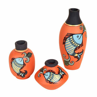 Happy Fishes Vases - Set of 3 in Orange - Decor & Living - 3