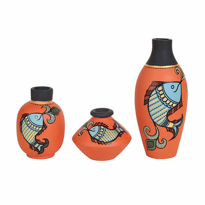 Happy Fishes Vases - Set of 3 in Orange - Decor & Living - 5