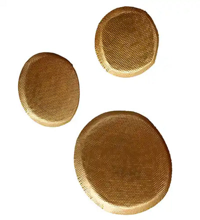 Square Hammered Gold Wall Decor Set of 3