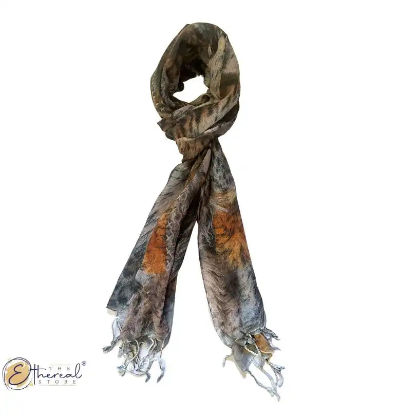 Mix Animal Fur Printed Stole - Lifestyle Accessories - 7
