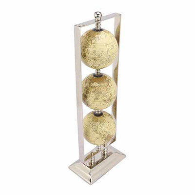 Vertical Triple Cream Globe Stand-44-379-21-4-C