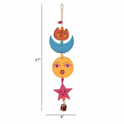Sunny Kitty Wind Chime (17x4") - Accessories - 3