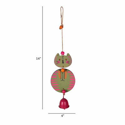 Hello Kitty Wind Chime in Olive Green (14x4") - Accessories - 3
