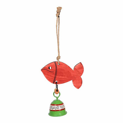Handpainted Red Fish Wind Chimes for Home Decorative - Accessories - 2