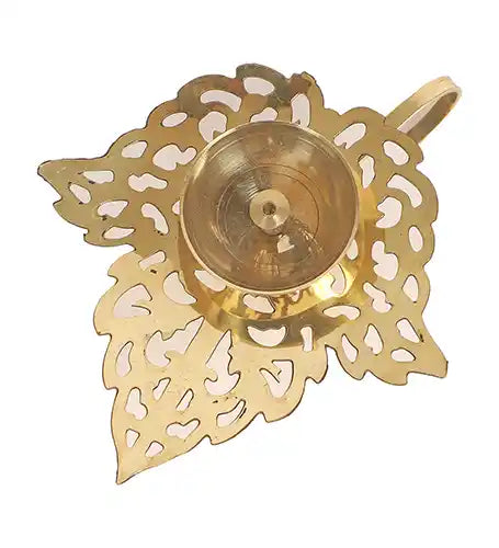 Leaf Brass Dia With Handle