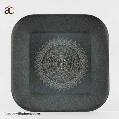 Patio Plate - Stone Black - Chakra (Pack of 4) - Dining & Kitchen - 4