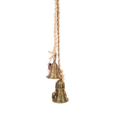 Handcrafted Dhokra Brass Bells with Animal Motifs - Accessories - 5