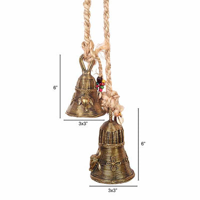Handcrafted Dhokra Brass Bells with Animal Motifs - Accessories - 4