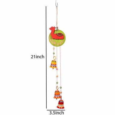 Windchime Red Alpaka 3 Metal Bells (21x3.5") - Accessories - 3
