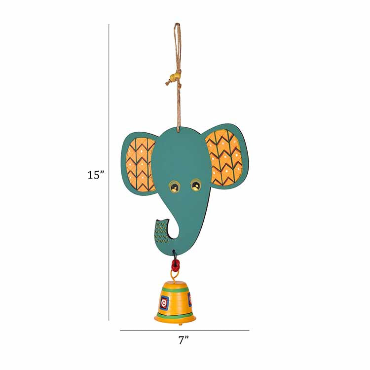 Happy Elephant Wind Chime (15x7") - Accessories - 3