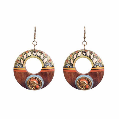 Princess-II' Handcrafted Tribal Wooden Earrings - Fashion & Lifestyle - 4